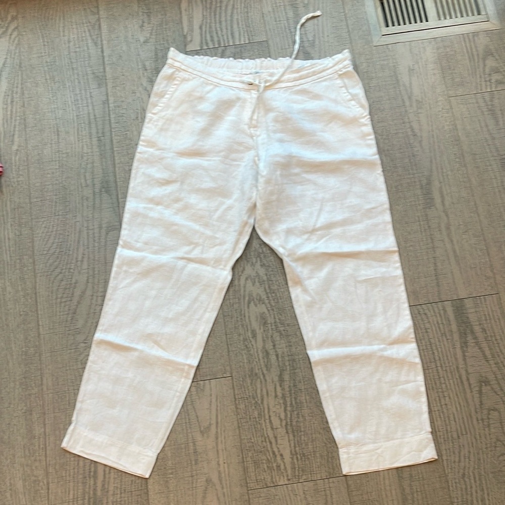TOMMY BAHAMA 100% White Linen Pants